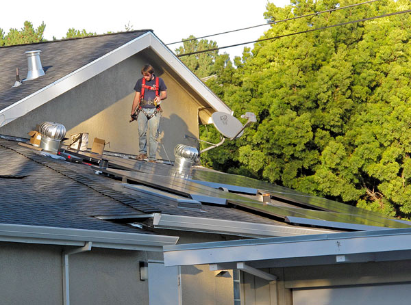 solar system installation